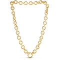 14k Yellow Gold Round Link Chain Necklace