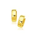 Small Snuggable Style Earrings in 14k Yellow Gold