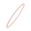 Fancy Textured Thin Stackable Bangle in 14k Rose Gold