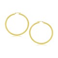 Classic Hoop Earrings in 10k Yellow Gold (3x30mm)