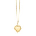 Baroque Heart Necklace in 14K Yellow Gold