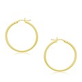 Classic Hoop Earrings in 10k Yellow Gold (2x30mm)