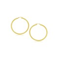 Classic Hoop Earrings in 14k Yellow Gold (3x20mm)