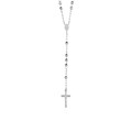 Rosary Chain and Large Bead Necklace in Sterling Silver