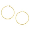 Classic Hoop Earrings in 14k Yellow Gold (2x45mm)