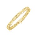 14k Yellow Gold High Polish Spike Pyramid Bracelet  (6.00 mm)