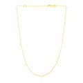 14K Yellow Gold Necklace with Triangles