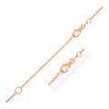 Extendable Cable Chain in 14k Rose Gold (1.50 mm)
