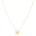14k Yellow Gold Papillon Butterfly Necklace