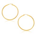 Classic Hoop Earrings in 14k Yellow Gold (1.5x30mm)