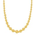 Graduated Bead Pallina Necklace in 14K Yellow Gold