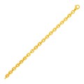 14k Yellow Gold Polished Oval Link Bracelet (6.20 mm)