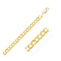 Solid Curb Chain in 14k Yellow Gold (10.0mm)