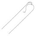 Adjustable Snake Chain in Sterling Silver (0.8mm)